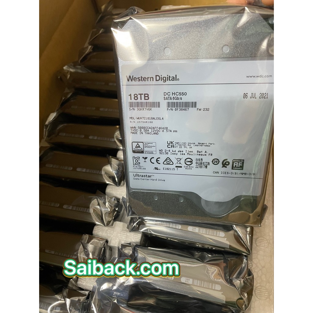 Ổ cứng HDD Western Digital Ultrastar 3.5 inch Sata 3 6TB/8TB/14TB/16TB/18TB