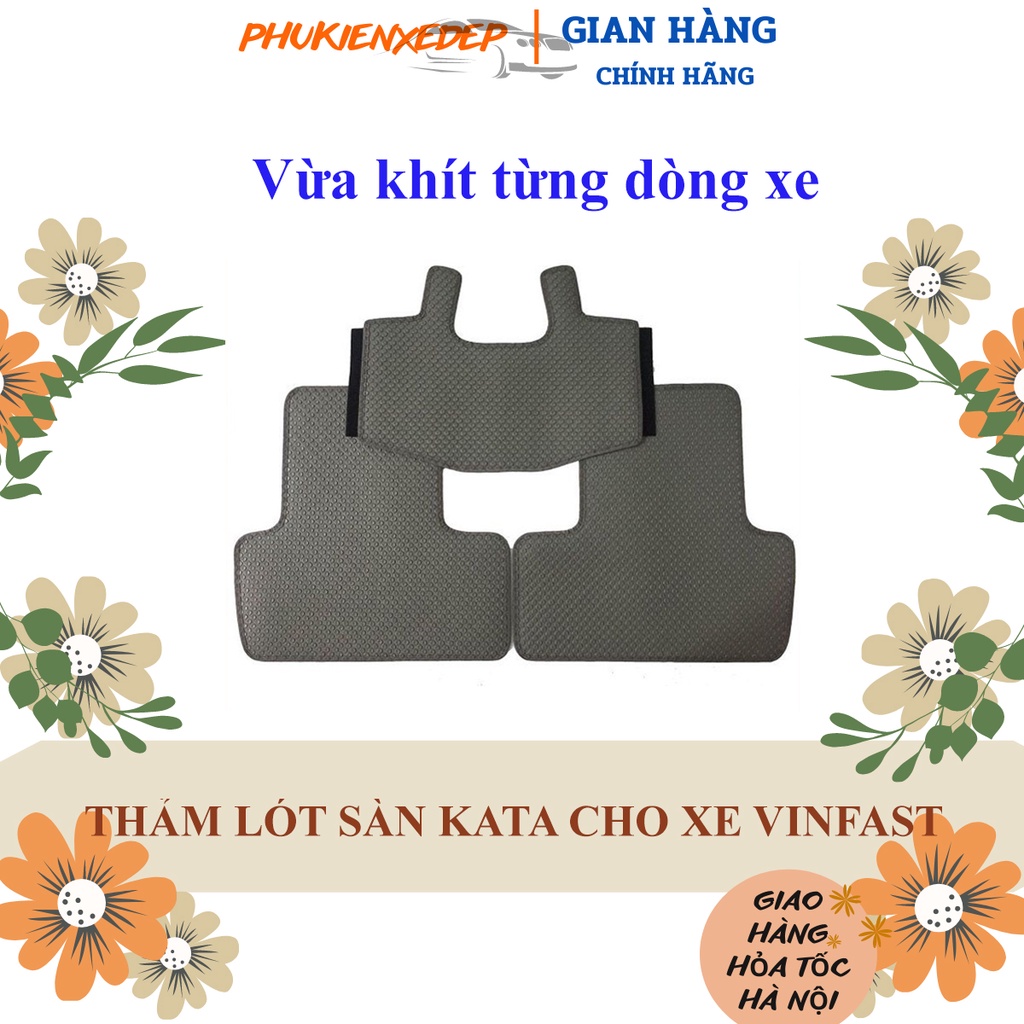 Thảm lót sàn ô tô KataCAO CẤP cao su Thái Lan cho xe Vinfast Lux A/Lux SA 2.0/ Fadil vừa khít sàn xe, không lo ẩm mốc