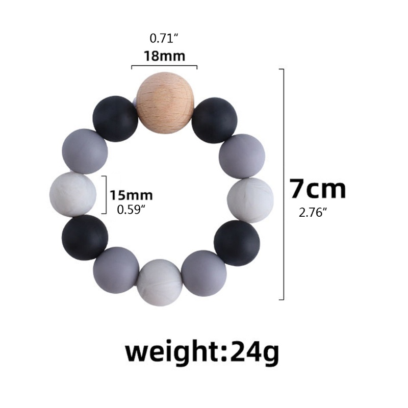 Đồ Chơi Vòng Silicone Tự Nhiên Cho Bé Mọc Răng