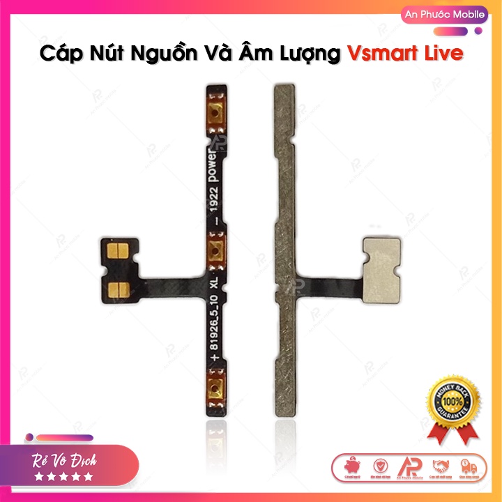 Cáp Nút Nguồn và Âm Lượng Vsmart Live Zin Bóc Máy