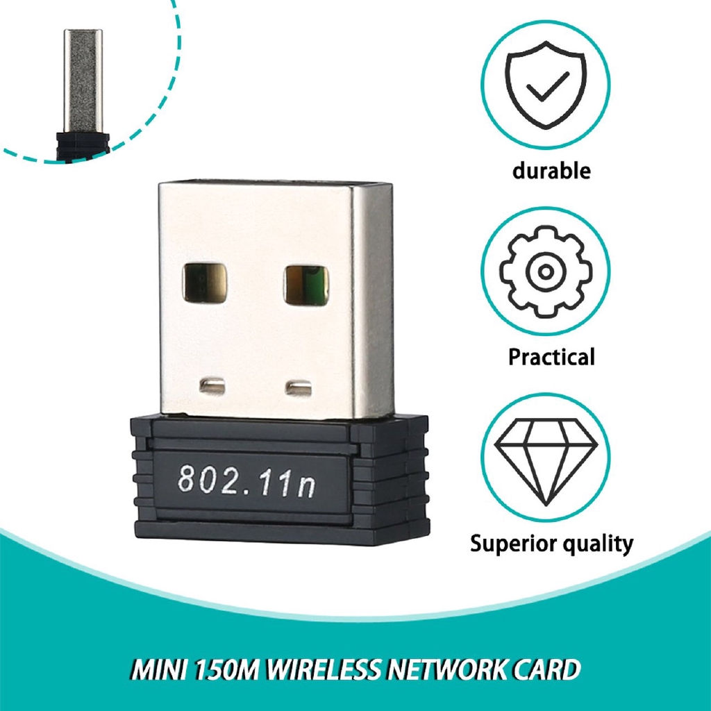 E 150M Mini USB WiFi Wireless Network LAN Card 802.11n/g/b USB Receivers Adapter
