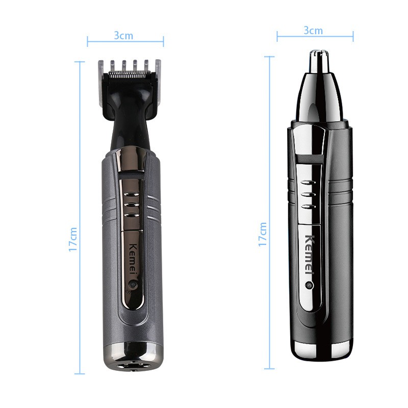 Kemei Electric Nose and Ear Trimmer 2 In 1 Face Care Tool for Men