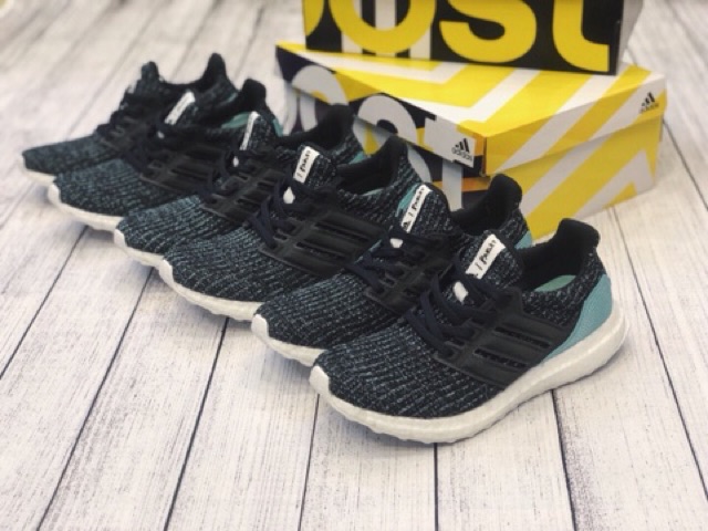 Giày nam nữ Ultra Boost 4.0 Parley Đế boost ép cao cấp nhẹ êm