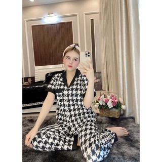Đồ mặc nhà Pizama lụa 100D 40-60kg