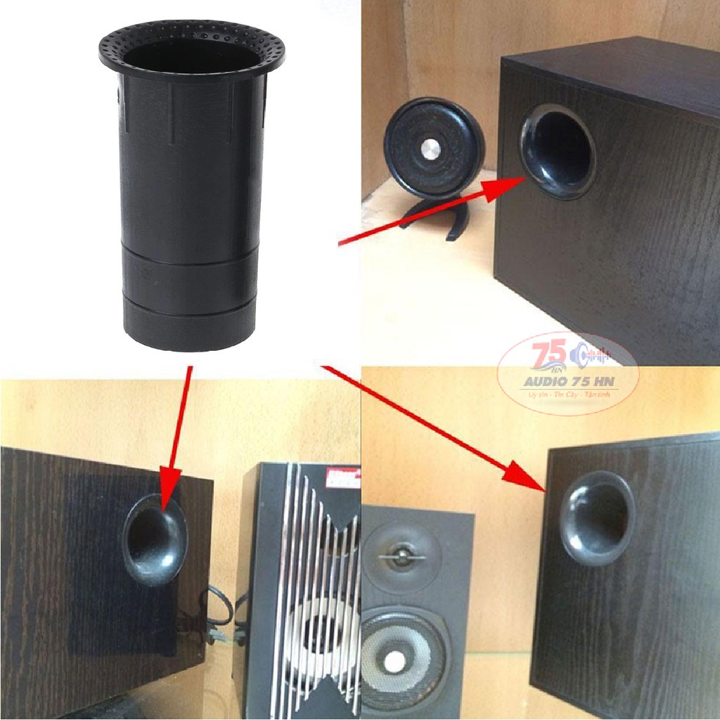 01 cái ống thông hơi loa, kích thước 80x33mm và 68*32mm; 110*61mm và loại cong 90 độ
