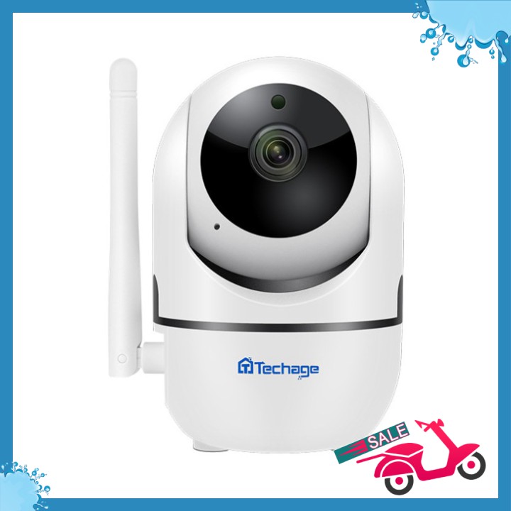 🆕 Camera Robo IP Wireless Techage theo dõi chuyển động hồng ngoại HD1080P + Tặng thẻ 32Gb