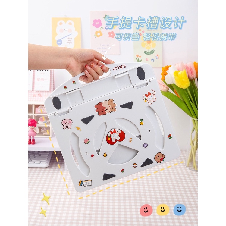 Giá đỡ laptop dễ thương, giá đỡ máy tính xách tay (Tặng kèm sticker) | BigBuy360 - bigbuy360.vn