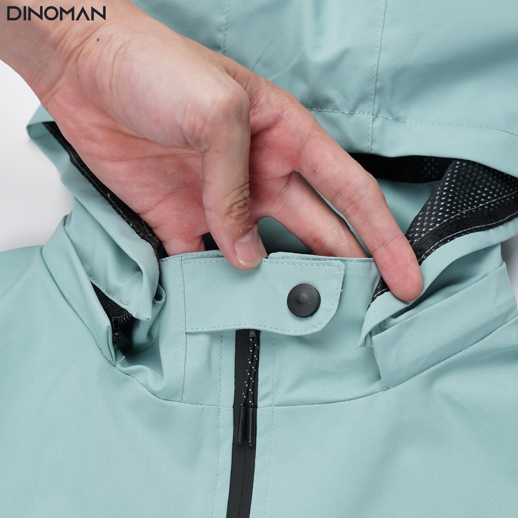 Áo Khoác Gió DINOMAN Cao Cấp 2 Lớp Chất Gió Tráng Bạc Chống Nước Cản Gió Ngăn Tia UV Tuyệt Đối Có Kèm Video