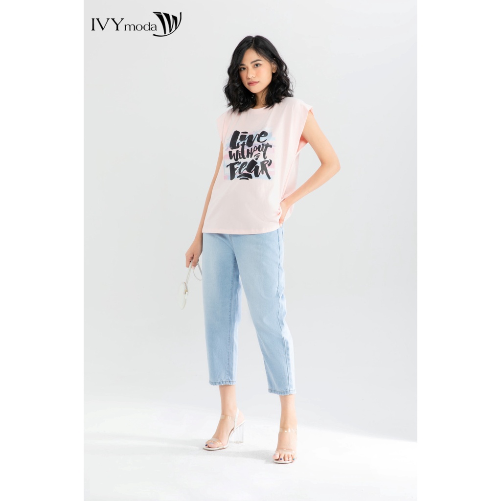 [Mã WABRT44 giảm 12% đơn 250K] Quần baggy nữ cạp bẻ IVY moda MS 25B8025