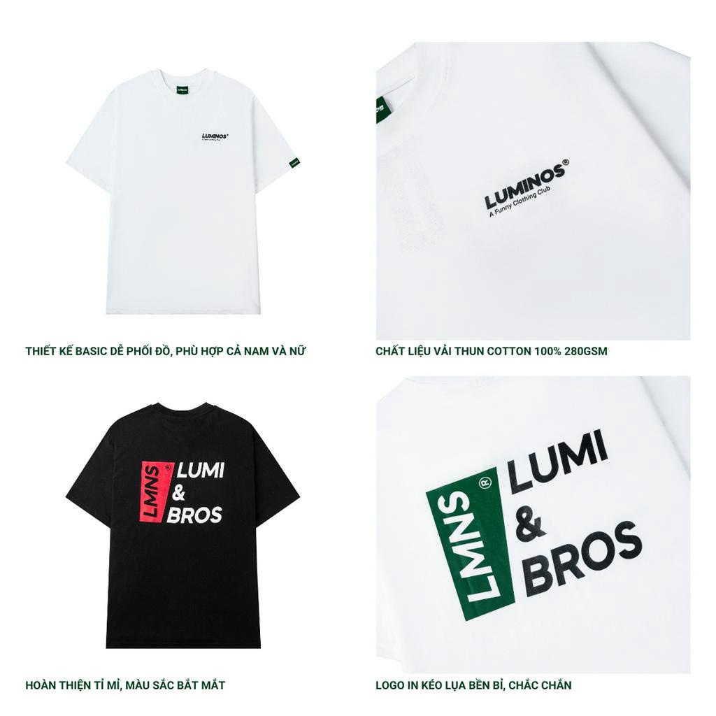 Áo Phông Oversize Luminos Bros - Áo Phông Dáng Rộng Unisex Chất Vải 100% Cotton 250gsm - Brand Luminos