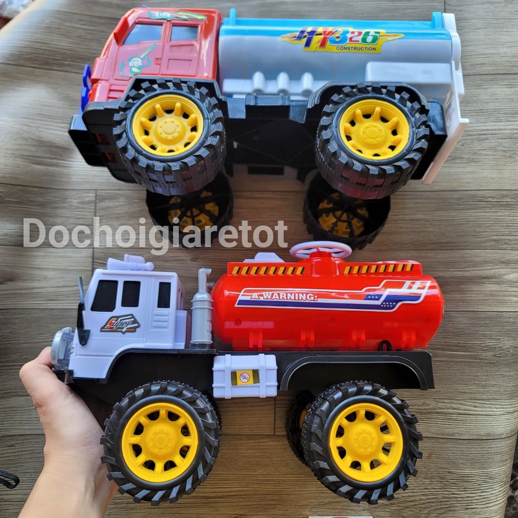 Đồ chơi xe bồn chở xăng, chở nước cho bé 32cm hàng Việt Nam