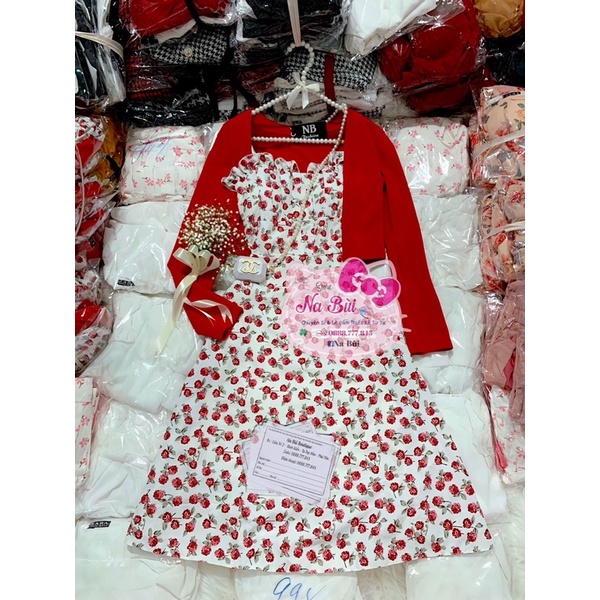 đầm hoa kèm khoác siêu hot | BigBuy360 - bigbuy360.vn