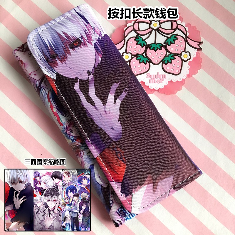 Bóp ví tiền nữ mẫu dáng dài cầm tay in hình anime Tokyo Ghoul (Ngạ Quỷ)