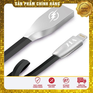 Cáp sạc iphone 5, 5s, 6, 6s, 6plus, 6splus, 7plus, 8plus, x, xs, xsmax dẹt cao cấp