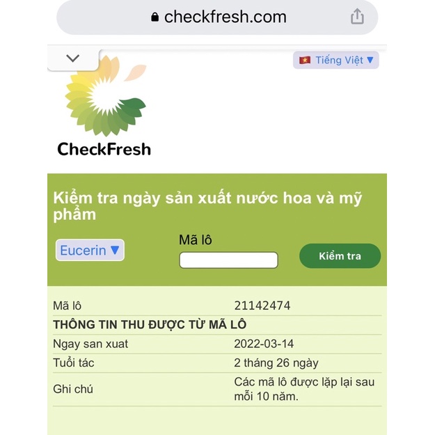 Mẫu mới - Kem chống nắng Eucerin Oil Control chính hãng