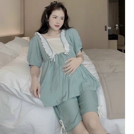 Bộ ngố bầu và cho con bú khoá ti lụa VM