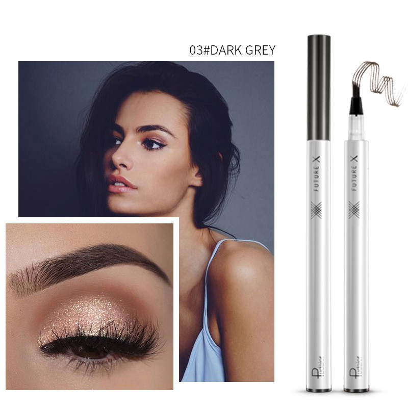 Bút trang điểm lông mày Pudaier 3 màu E3008 sắc không thấm nước 10g