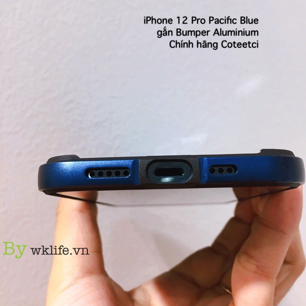 Ốp Viền Nhôm iPhone 12 Pro Max Coteetci Bumper Alunium Hàng Chính Hãng