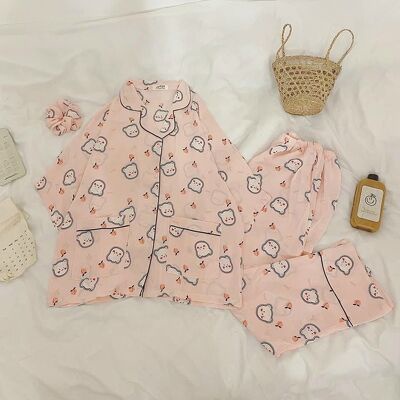 Sét Bộ pizama hình cute tay lỡ