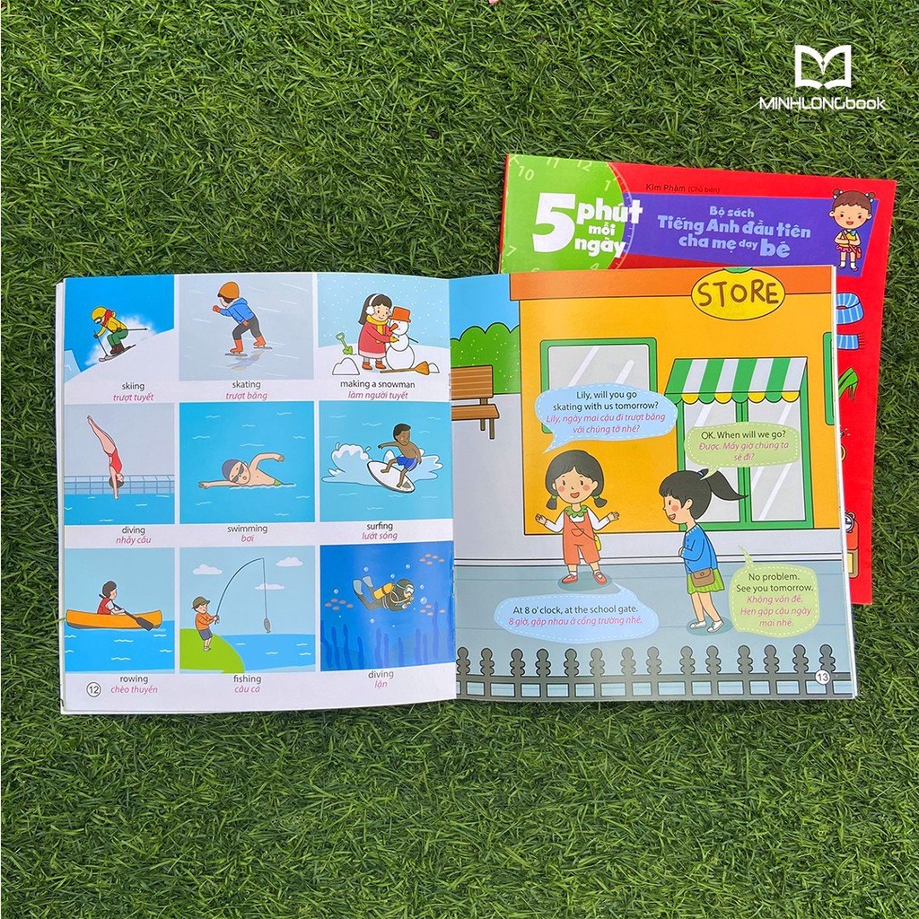 Sách: Combo 5 Phút Mỗi Ngày - Bộ Sách Tiếng Anh Đầu Tiên Cha Mẹ Dạy Bé