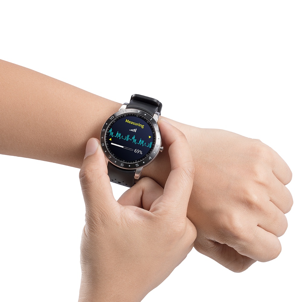 Đồng hồ chăm sóc sức khỏe  ASUS VivoWatch 5 HC-B05 Mặt kính 53.5mm  dây chỉ TRẮNG