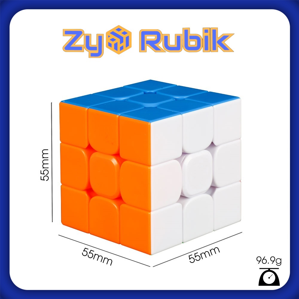 Rubik 3x3 Meilong 3M/ Moyu Meilong 3M Stickerless cao cấp ( Đã được hãng mod nam châm ) - ZyO Rubik