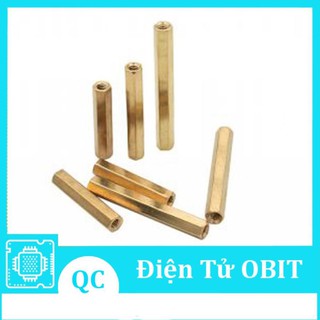 Cọc đồng 2 đầu cái có lỗ M3