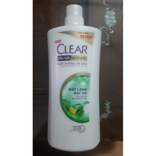 DẦU GỘI CLEAR BẠC HÀ 900G