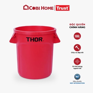 Thùng nhựa tròn đa năng chịu lực TRUST THOR 166L - Cobi Home