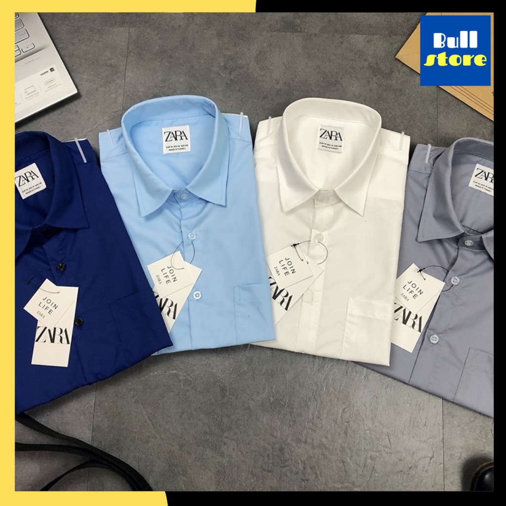 Áo sơ mi nam cao cấp hàng hiệu - somi ngắn tay công sở