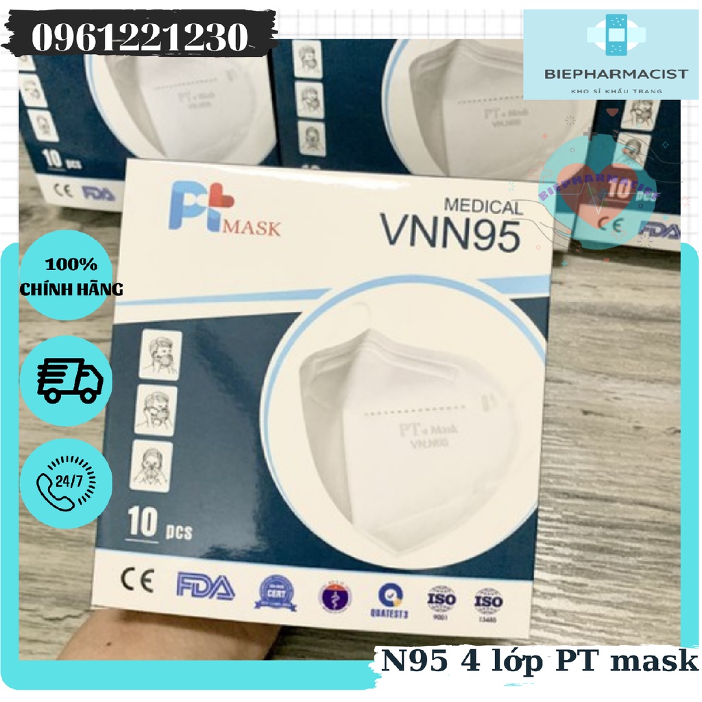 KHẨU TRANG VN N95 PT MASK 4 LỚP CAO CẤP