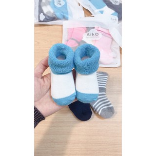 Tất len xù cho bé sơ sinh (set 3 đôi)
