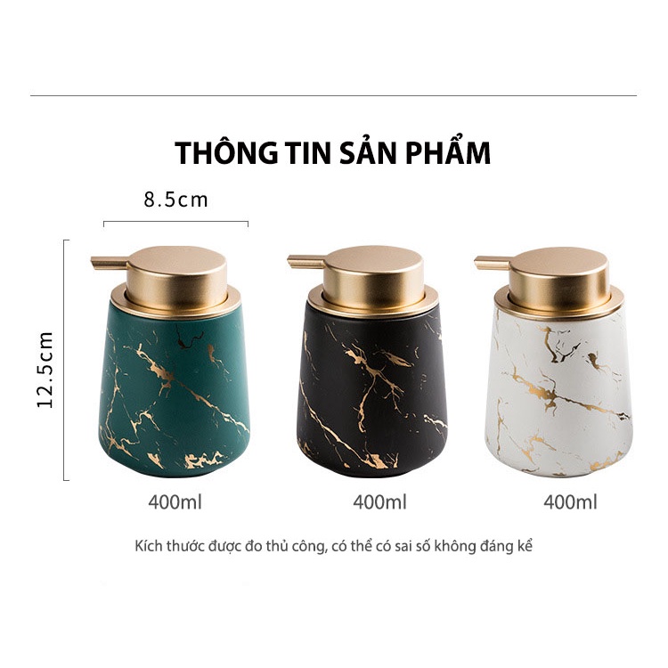 Chai Đựng Sữa Tắm Dầu Gội Đầu Bằng Sứ Để Trong Nhà Hàng Khách Sạn
