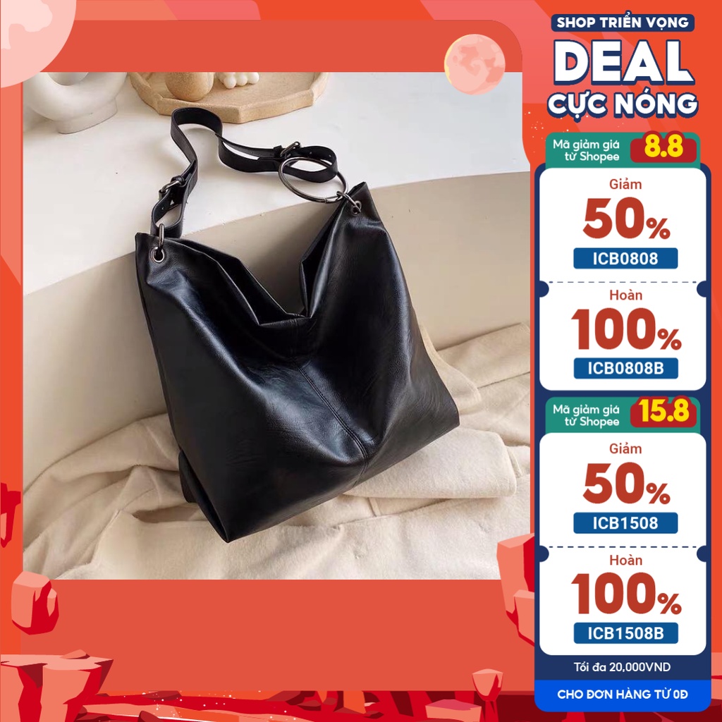 Túi tote da mềm đeo vai đựng A4 thoải mái P053
