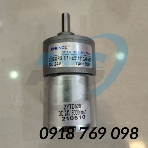 Động cơ giảm tốc DC24V 500 Vòng