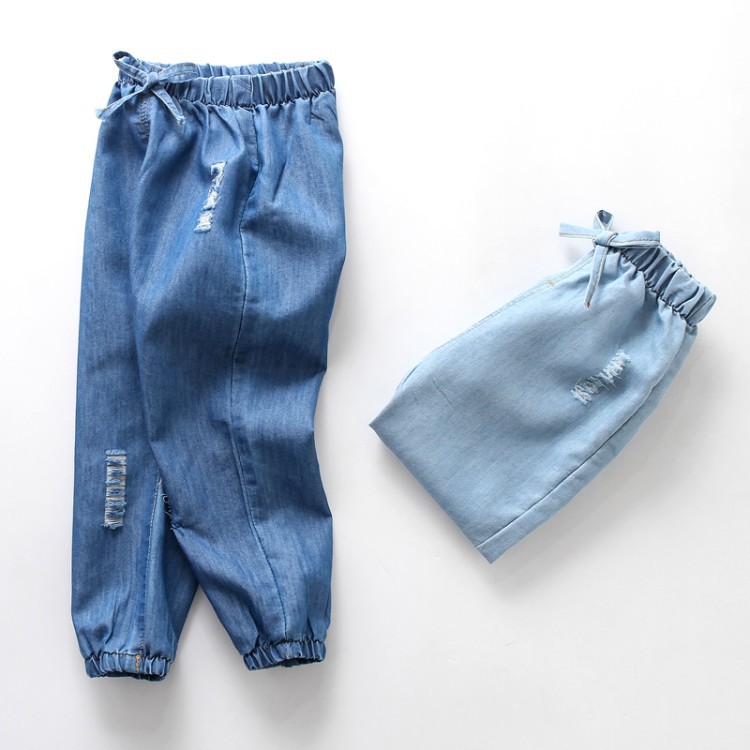 Quần Jean Denim Dài Cho Bé Gái (1-6 Tuổi)