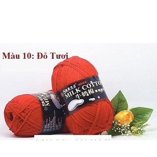 Len Milk Cotton loại 1-125G- Bảng Màu 3