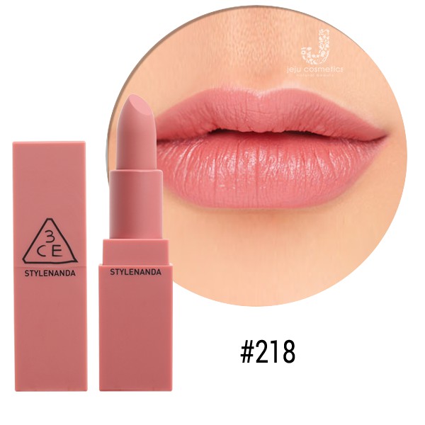 [Chuẩn Auth] Son lì 3CE Mood Recipe Matte Lip Color #218 Mirrorlike : Hồng Nude