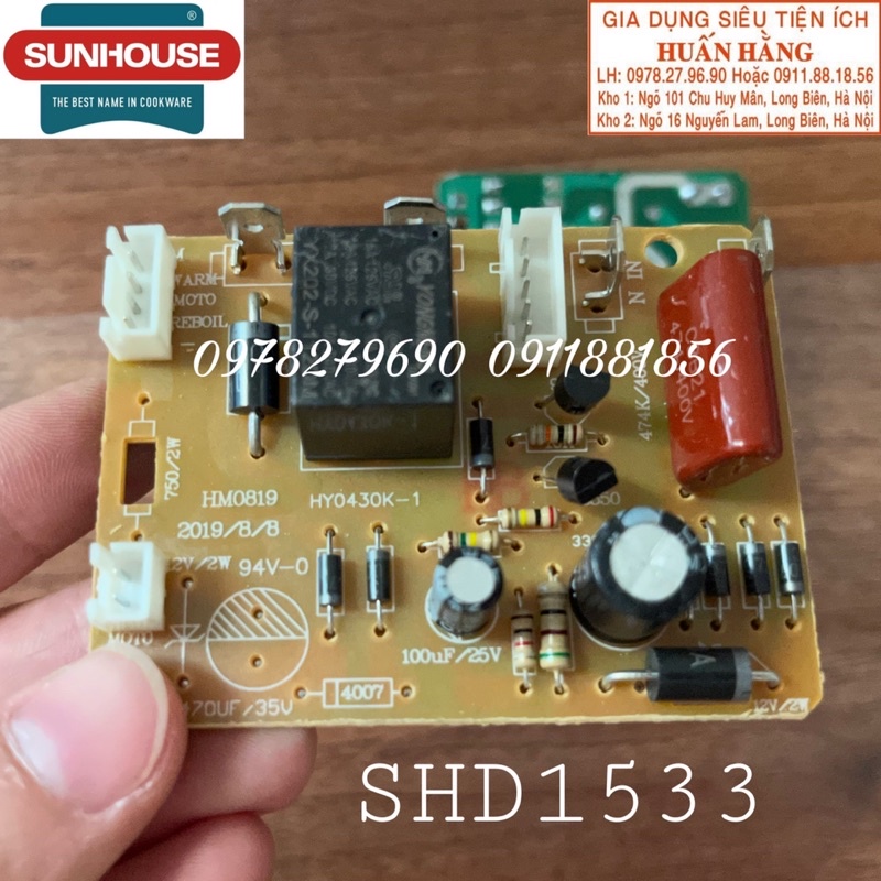 Mạch nguồn , Bơm và đai nhiệt bình thủy Sunhouse SHD1533 SH1533 Chính hãng