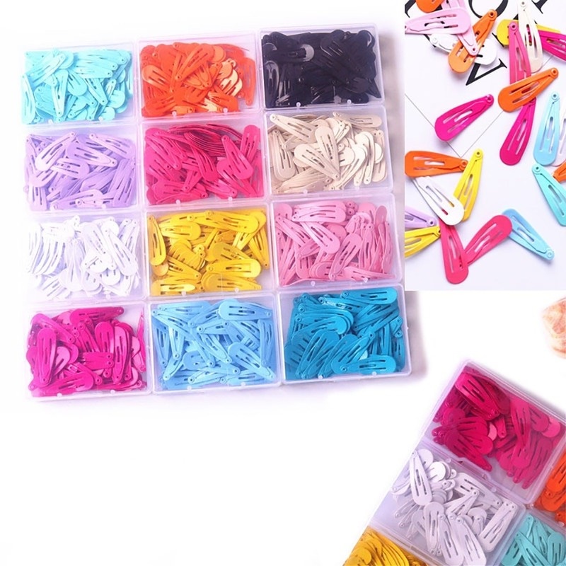 Set 20 kẹp tóc bb màu sắc ngọt ngào phong cách Hàn Quốc