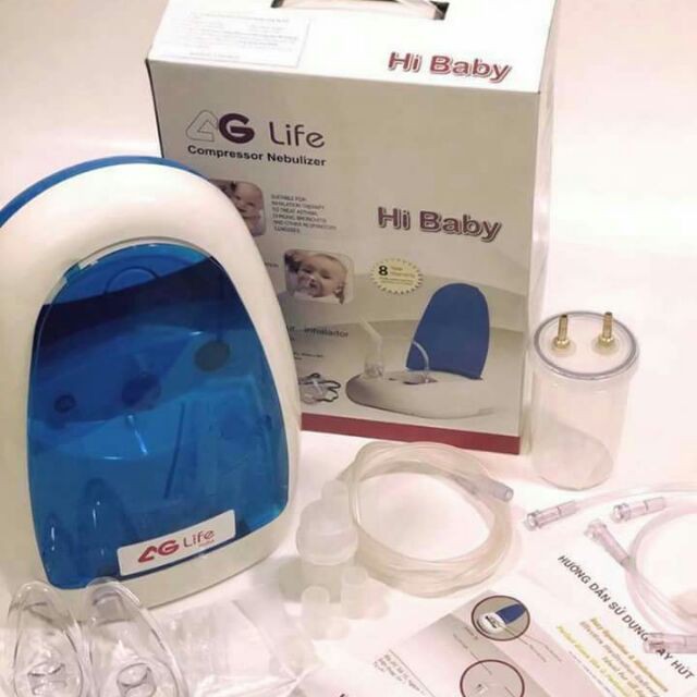 Máy xông hút mũi 2 in 1 AG Life Hi Baby (Hàng NK Ấn Độ) Y TẾ NGUYỆT ANH