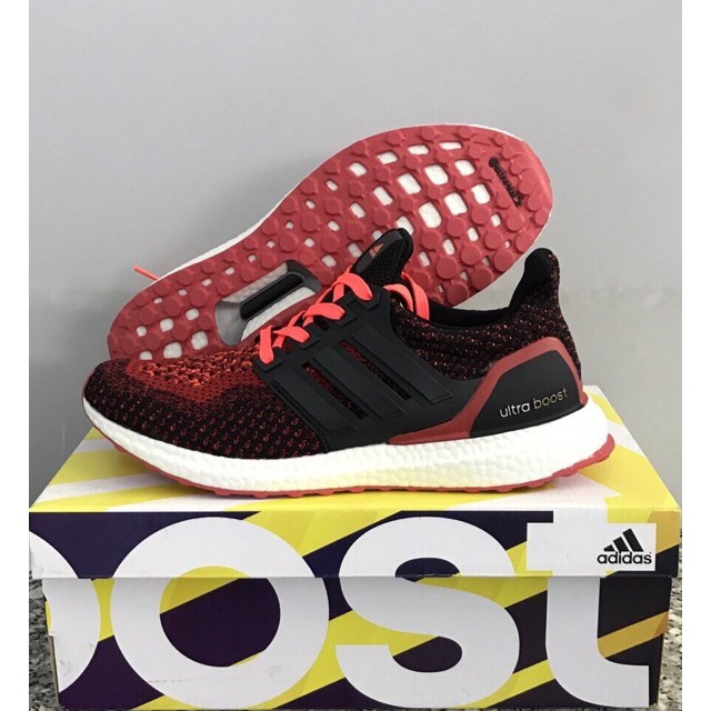 [Chính Hãng] Giày ADIDAS ULTRA BOOST SOLAR RED BLACK NAM NỮ . 2020 new . 2020 ️🥇 New ✔️ 2020 new []