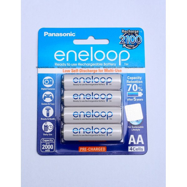 Pin sạc AA - Panasonic - Eneloop 1900mah - Hàng Nhập Khẩu