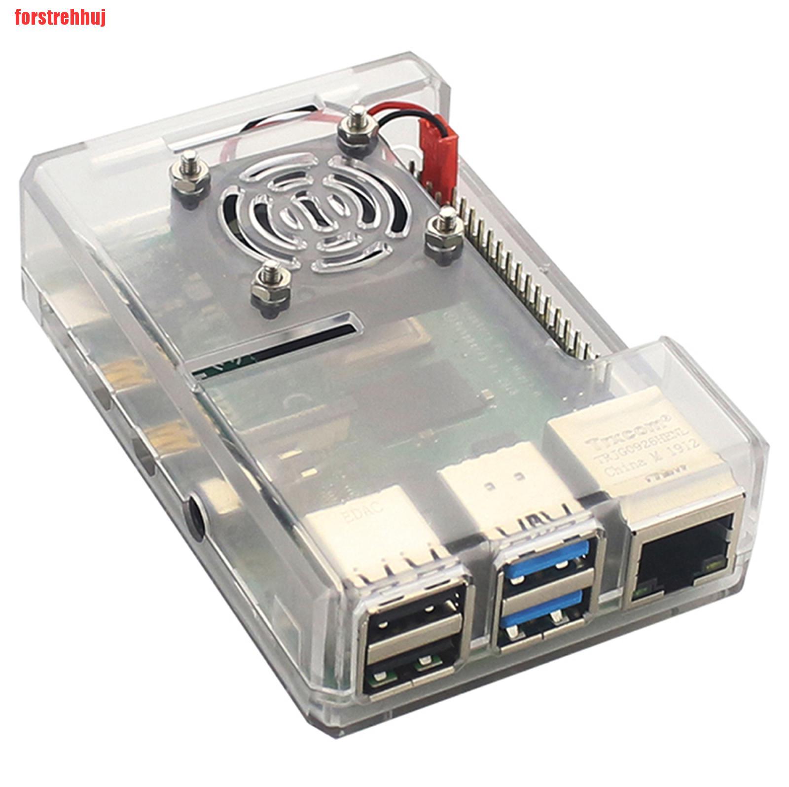 Hộp Đựng Kèm Quạt Tản Nhiệt Cho Raspberry Pi 4b Abs | BigBuy360 - bigbuy360.vn