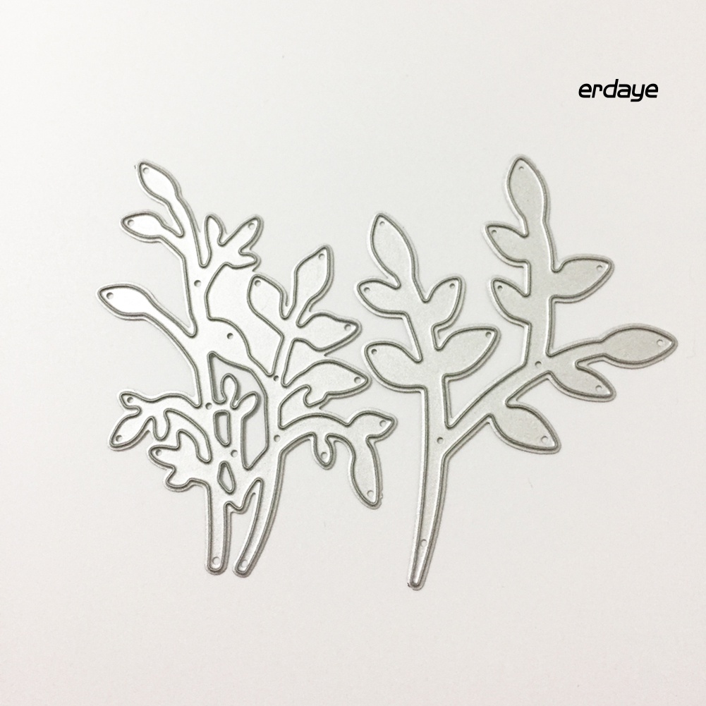 Khuôn cắt giấy làm từ kim loại hình lá trang trí sổ lưu niệm