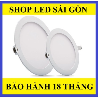 Đèn Led âm trần siêu mỏng 6w 9w 12w 18w ánh sáng trắng, vàng - bảo hành 18 tháng
