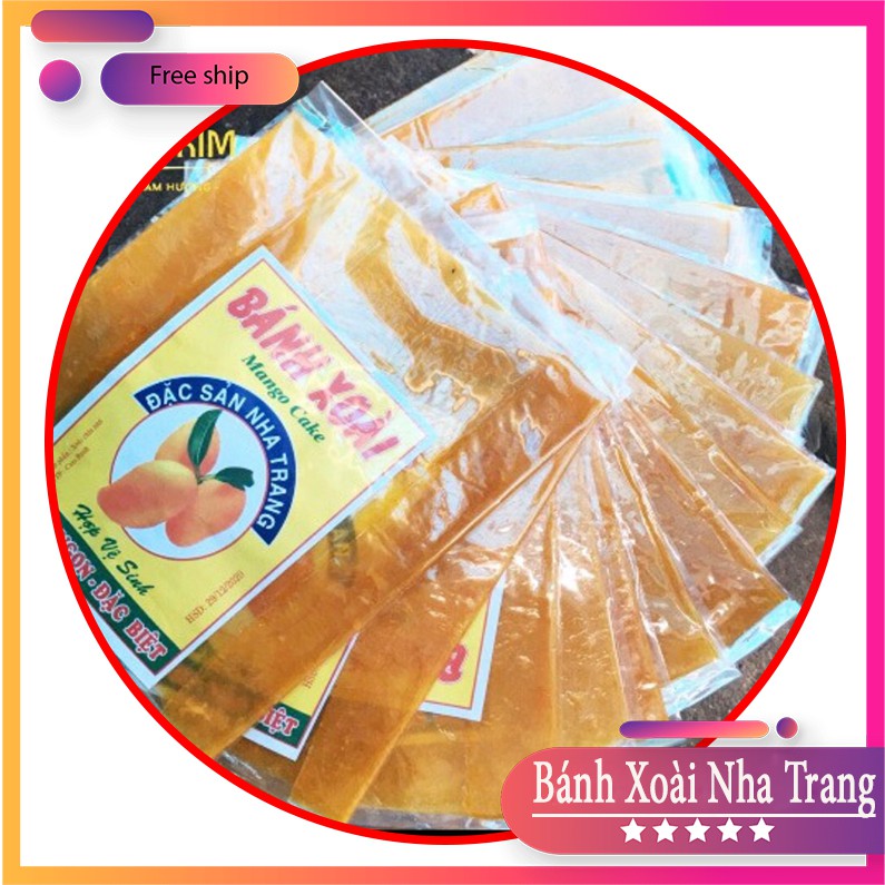 ☞ 3 gói BÁNH XOÀI loại đặc biệt - Bánh Tráng Xoài Nha Trang