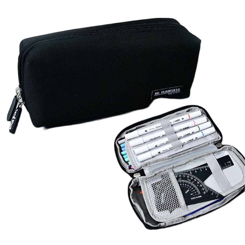 Túi Đựng Bút Màu Trơn Sức Chứa Lớn Tiện Dụng Cho Học Sinh