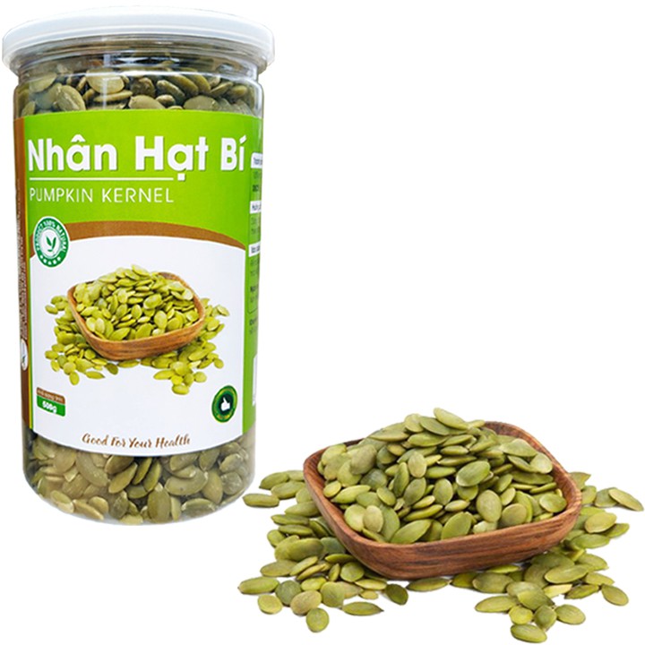 Nhân Hạt Bí Xanh Thơm Ngon Bổ Dưỡng Thương Hiệu SK FOOD - Hũ 500G