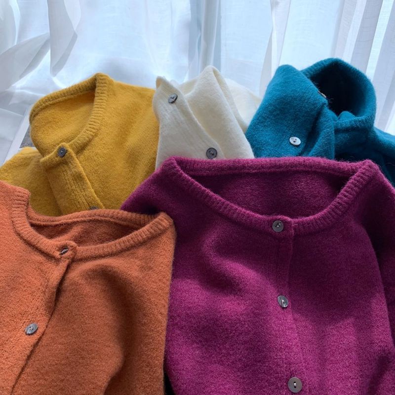 Áo len cài cúc cardigan nhiều màu chất đẹp